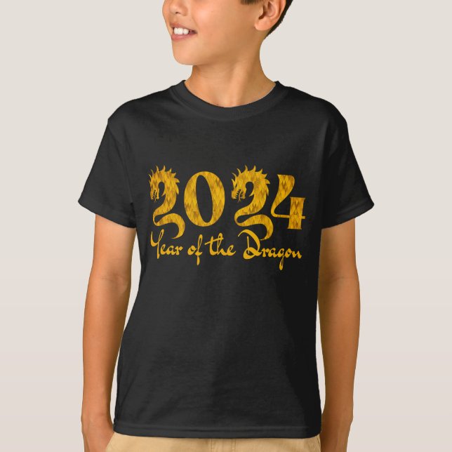 CAMISETA 2024 ANO DO DRAGÃO DOURADO (Frente)