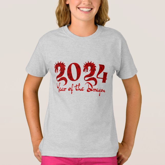 CAMISETA 2024 ANO DO DRAGÃO RED (Frente)