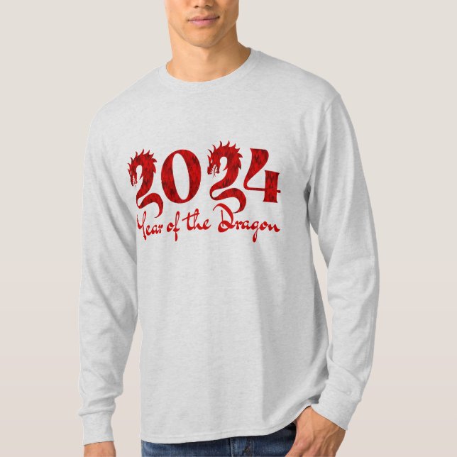 CAMISETA 2024 ANO DO DRAGÃO RED (Frente)