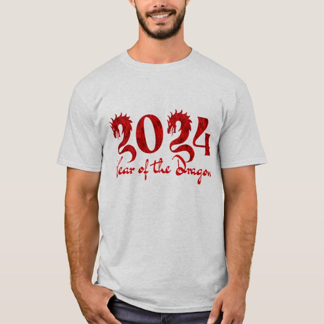 CAMISETA 2024 ANO DO DRAGÃO VERMELHO (Frente)