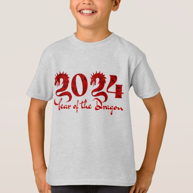 CAMISETA 2024 ANO DO DRAGÃO VERMELHO (Frente)
