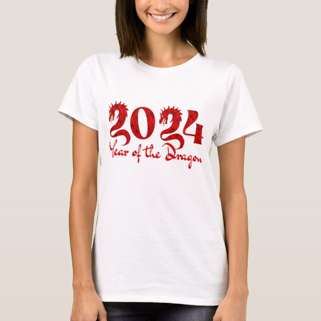 CAMISETA 2024 ANO DO DRAGÃO VERMELHO (Frente)