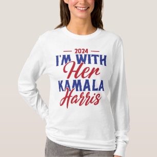 Camiseta 2024 Estou com ela Kamala Harris