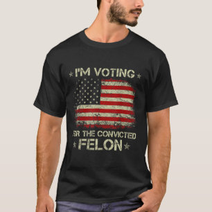 Camiseta 2024 Felon condenado Eu Voto Felon Condenado 20