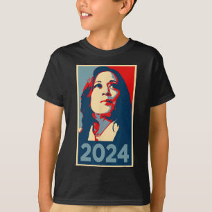 Camiseta 2024 Hope Kamala Harris Obama 47ª Votação Porto da