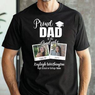 Camiseta 2024 Pai orgulhoso da foto personalizada do Forman