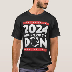 Camiseta 2024 Retorno do Don Trump 45 47 Presidente dos EUA