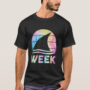 Camiseta 2024 Semana Retro Shark Fin Lover Sea Ocean Animal