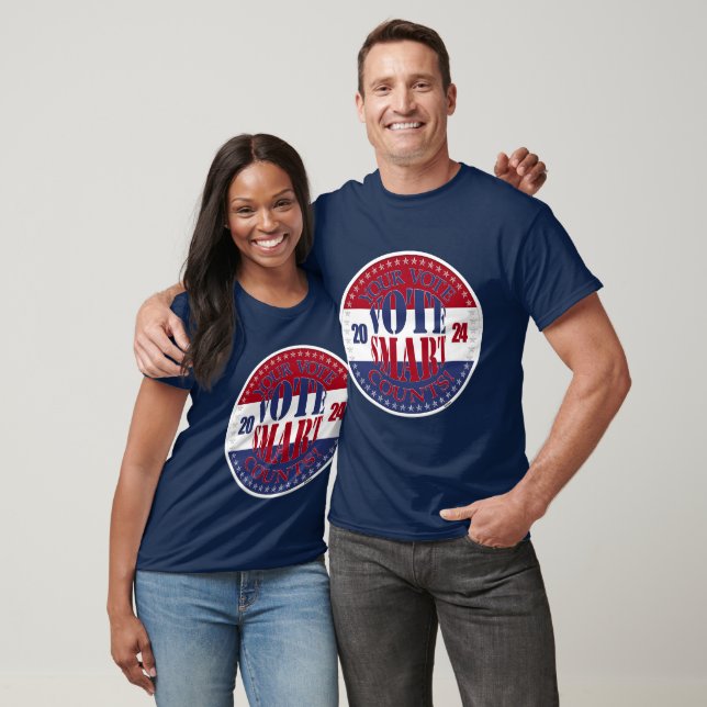 Camiseta 2024 Seus Votos Contam com Inteligência (Unissex)