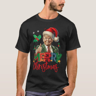 Camiseta 2024 Trump Vencedor Eleição Feliz Natal Engraçado