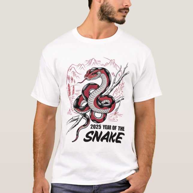 Camiseta 2025 Ano Da Cobra (Frente)