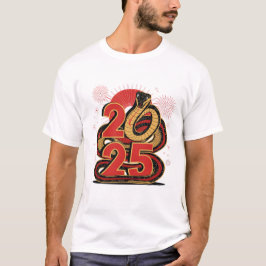 Camiseta 2025 Ano Da Cobra - Ano Novo Chinês