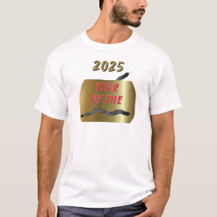 Camiseta 2025 Ano da Serpente Ouro Preto Cobras