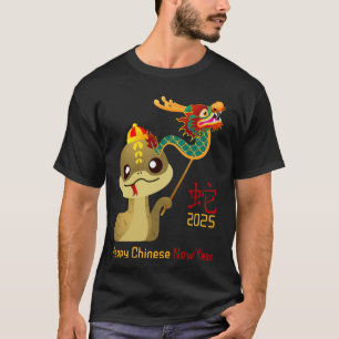 Camiseta 2025 Ano do Cobra Kids Lunar Chinês Zodiac G