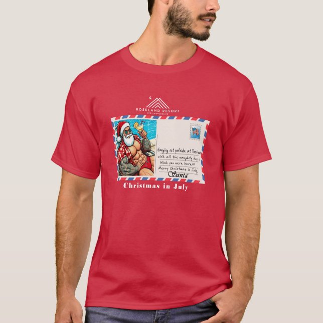 Camiseta 2025 Christmas in July T-Shirt (Frente)
