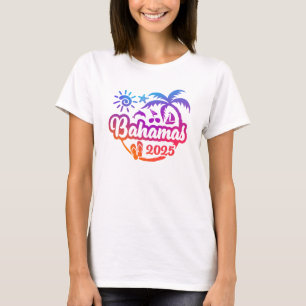 Camiseta 2025 Férias ou Viagem das Bahamas