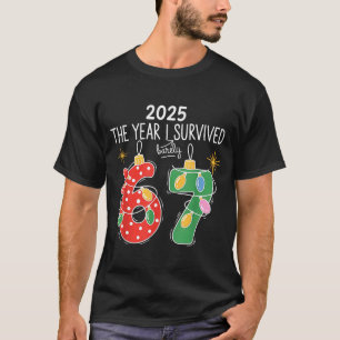 Camiseta 2025 O Ano em que Eu Sobrevivi com Muitas Dificuld