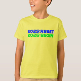 Camiseta 2025:RESET/2026:BEGIN Kids T-Shirt