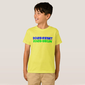 Camiseta 2025:RESET/2026:BEGIN Kids T-Shirt