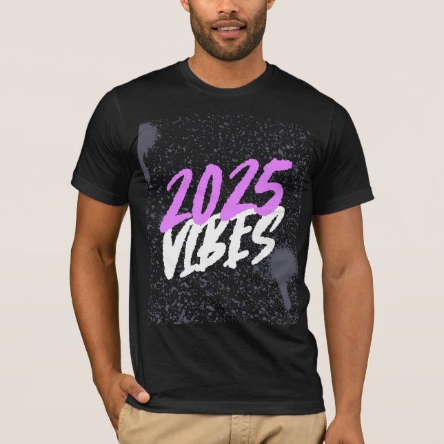 Camiseta 2025 VIBES Ano Novo (Frente)