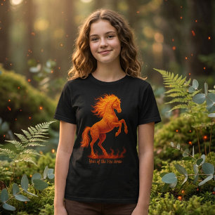 Camiseta 2026 Ano do Cavalo de Fogo do Zodíaco Chinês