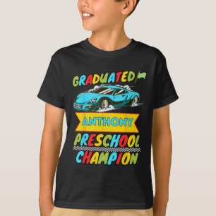 Camiseta 2026 Anthony Personalizado Último Dia De Pré-Escol