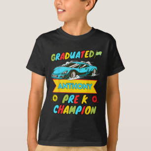 Camiseta 2026 Car Anthony Personalizado Último Dia Do Pré K