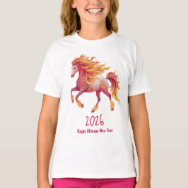 Camiseta 2026 Cavalo Fogueiro – Feliz Ano Novo Chinês