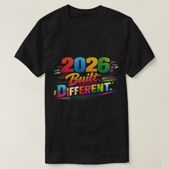 Camiseta 2026: Construído Diferente | Edição Definitiva (Frente do Design)