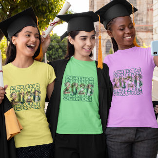 Camiseta 2026 Custom Photo Graduation T-Shirt