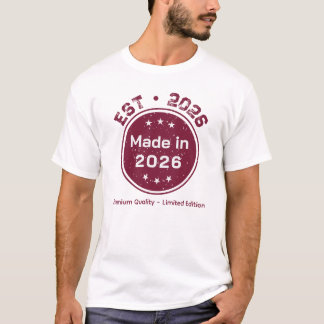 Camiseta 2026 Made In Limited Edition T-Shirt