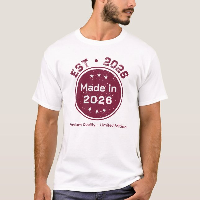 Camiseta 2026 Made In Limited Edition T-Shirt  (Frente)