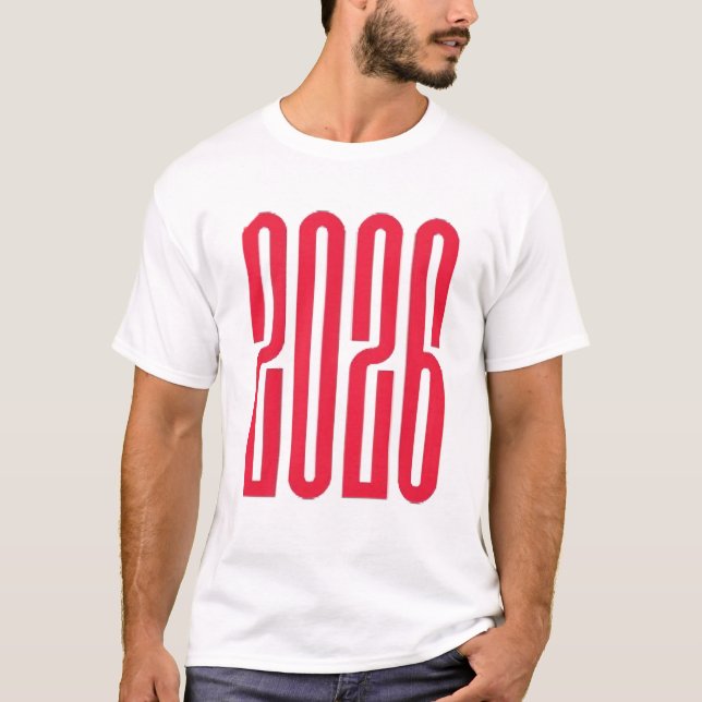 Camiseta 2026 New Basic T-Shirt For Men  (Frente)