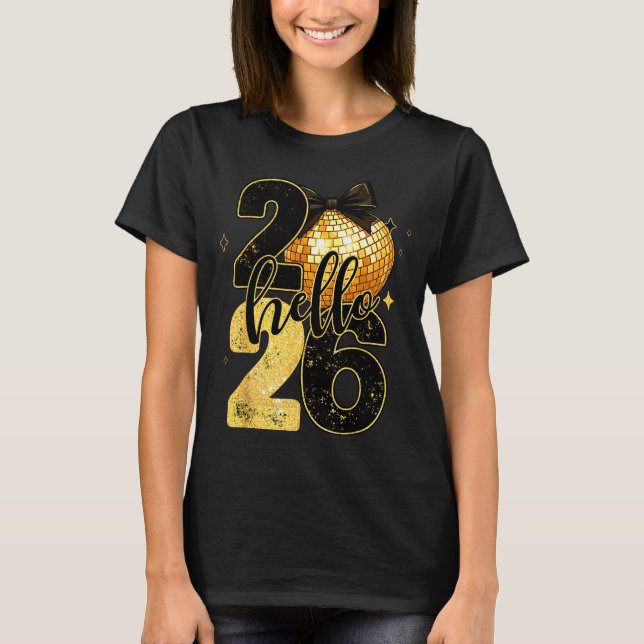 Camiseta 2026 New Years Eve For Womens Men Mom Kids Happy N (Frente)