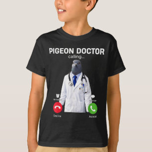 Camiseta 2026 novo meme da internet brainrot pombo médico