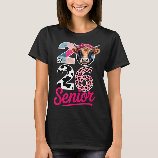 Camiseta 2026 Senior Cow Lovers Graduation Funny Cl Shirt F (Frente)