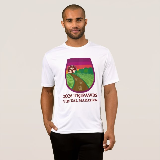 Camiseta 2026 Tripawds Marathon Performance  (Frente Completa)