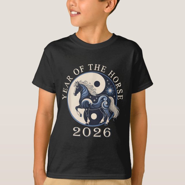 Camiseta 2026 Year Of The Horse Chinese New Year,horse Grap (Frente)