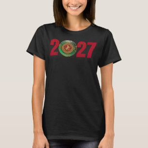 Camiseta 2027 Ano Novo Chinês do Bode de Jade
