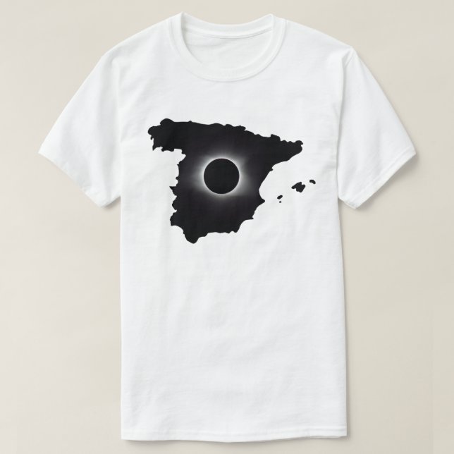 Camiseta 2027 Eclipse Solar Total País España (Frente do Design)