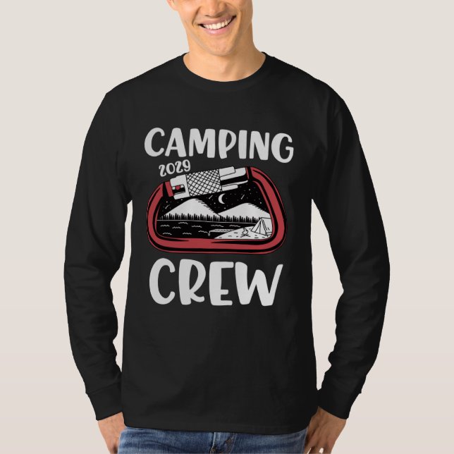 Camiseta 2029 Camping Crew  Family Camping Trip Group Carab (Frente)