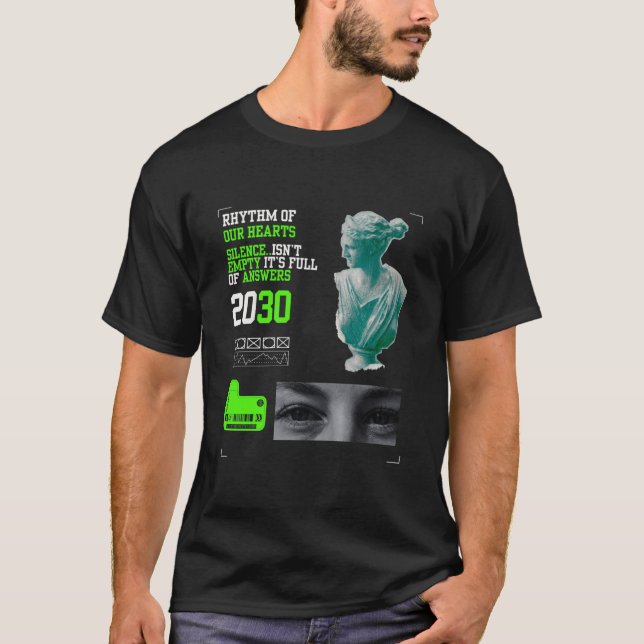 Camiseta 2030 | Rhythm of Our Hearts FREE Back Print  (Frente)