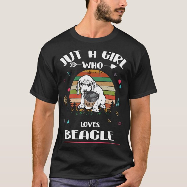 Camiseta 203 Apenas Uma Menina Que Ama A Beagle (Frente)