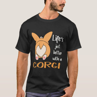 Camiseta 204 A vida é melhor com um Corgi