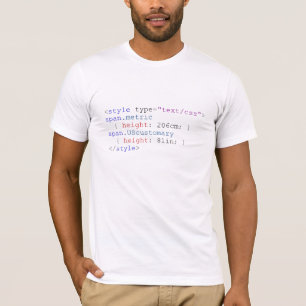 Camiseta 206 cm, 6' 9" CSS
