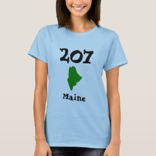 Camiseta 207, Area Code of Maine