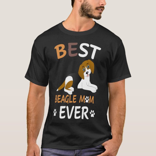 Camiseta 208 Melhor Beagle Mãe De Sempre (Frente)