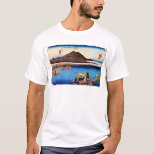 Camiseta 20. 府 中 宿, 広 Fuchu-juku, Hiroshige, Ukiyo-e