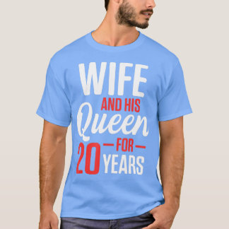 Camiseta 20 20 anos Casamento Aniversário Dama Husban
