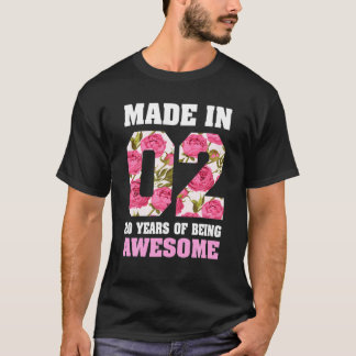 Camiseta 20 Aniversário 20 Anos De Ser Um Nascer Incrível N